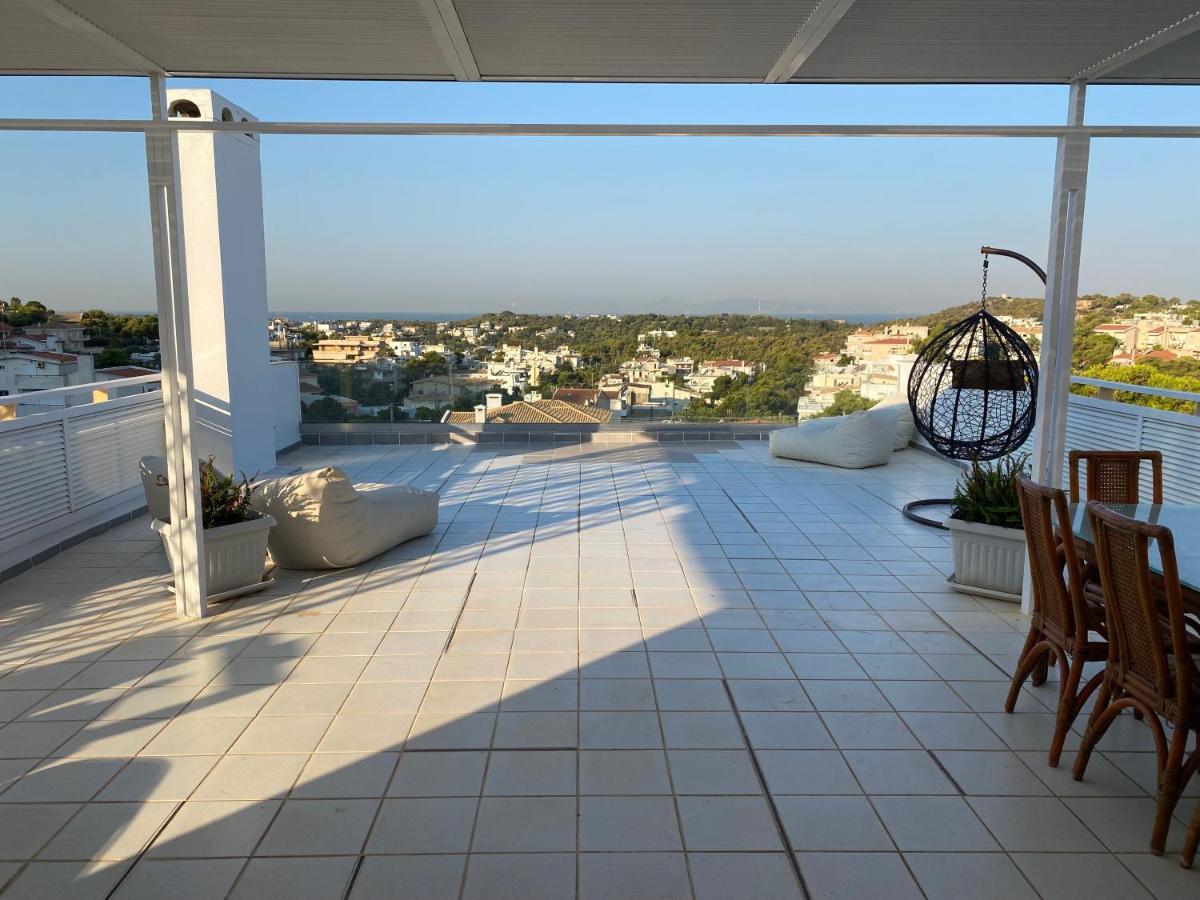 Villasonboard Vouliagmeni Penthouse Veranda Sea-View & Beach Athena Bagian luar foto