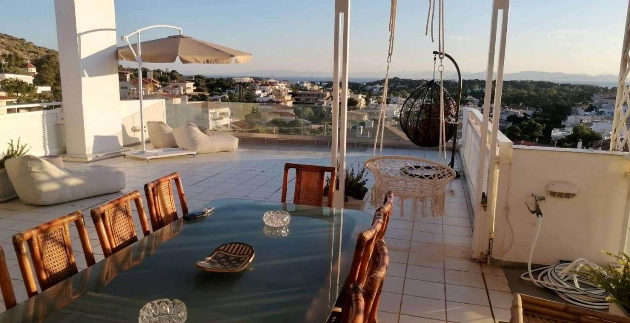 Villasonboard Vouliagmeni Penthouse Veranda Sea-View & Beach Athena Bagian luar foto